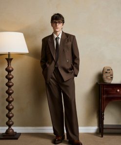 MONO BROWN BLAZER SET