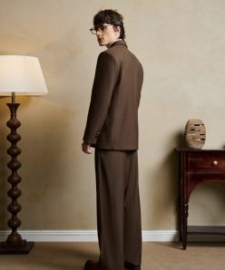 Alternative view of MONO BROWN BLAZER SET
