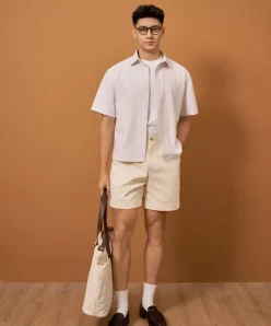 QUẦN SHORT KAKI FORM RELAX